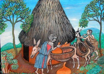 Beasts of Burden African Oil Paintings